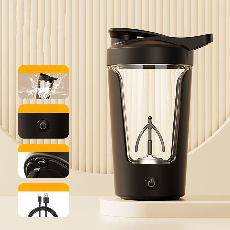 400ML 14oz Electric Protein Powder Mixing Cup Automatic Shaker Mixer Shake Bottle Milk Coffee Blender Kettle Fro Gym 1200mAh - WAREHOUSE SHOP