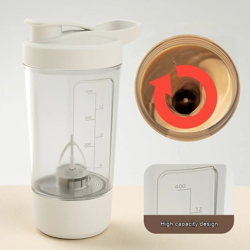 400ML 14oz Electric Protein Powder Mixing Cup Automatic Shaker Mixer Shake Bottle Milk Coffee Blender Kettle Fro Gym 1200mAh - WAREHOUSE SHOP