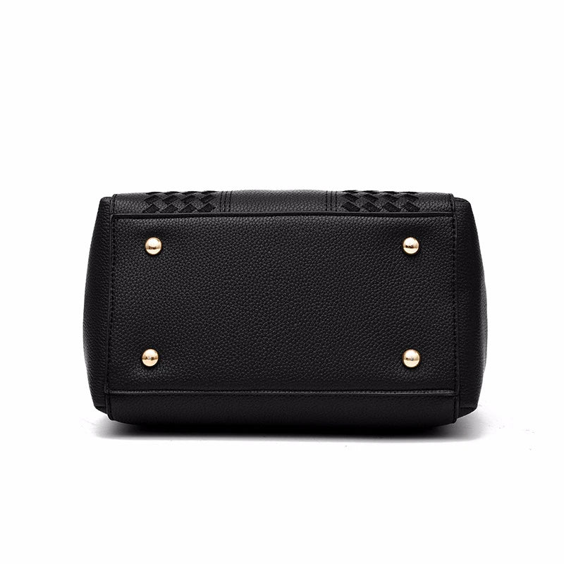 Embroidery Messenger Bags Women Leather Handbags Bags for Women Sac a Main Ladies hair ball Hand Bag WAREHOUSE SHOP