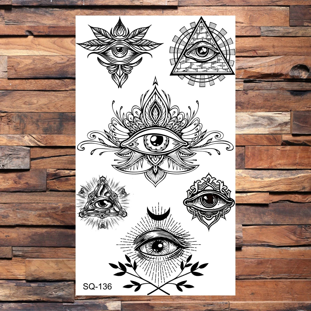Black Scorpion Temporary Tattoos For Adults Men Realistic Dragon Wolf Tiger Thorns Fake Tattoo Sticker Hand Leg Tatoos Creative