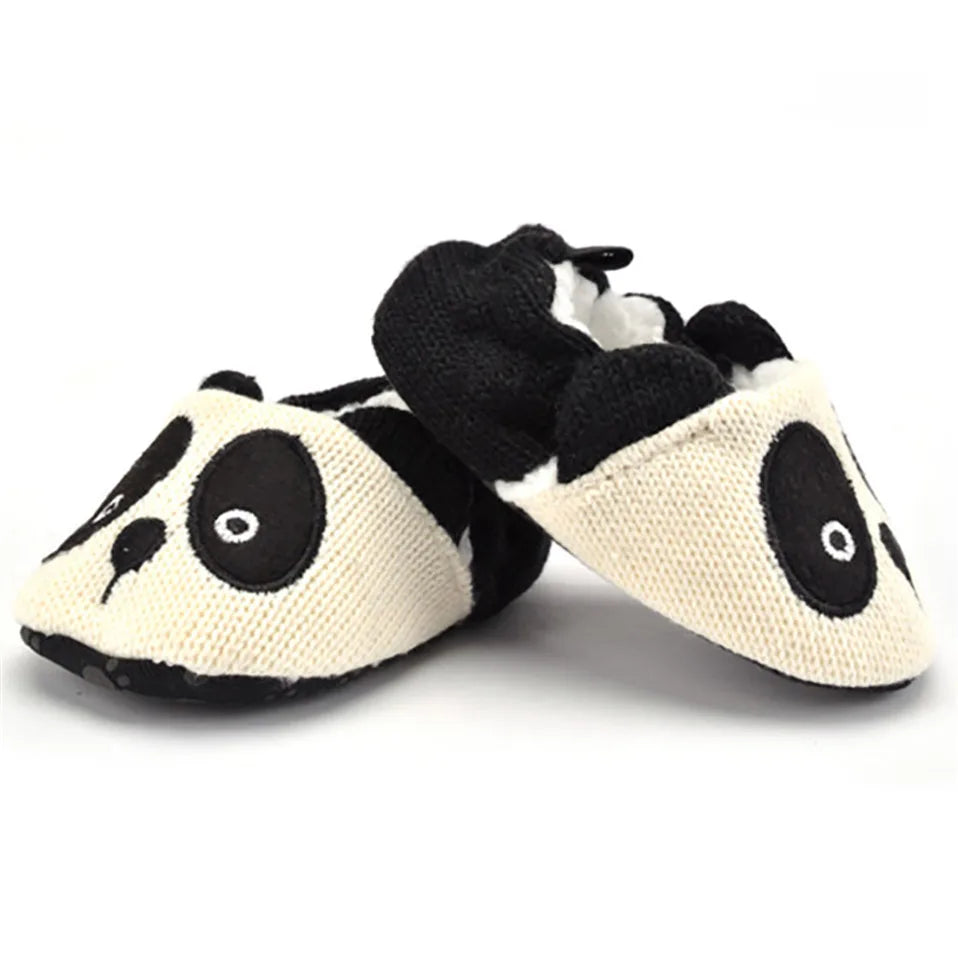 Adorable Infant Slippers Toddler Baby Boy Girl Knit Crib Shoes Cute Cartoon Anti-slip Prewalker Baby Slippers WAREHOUSE SHOP