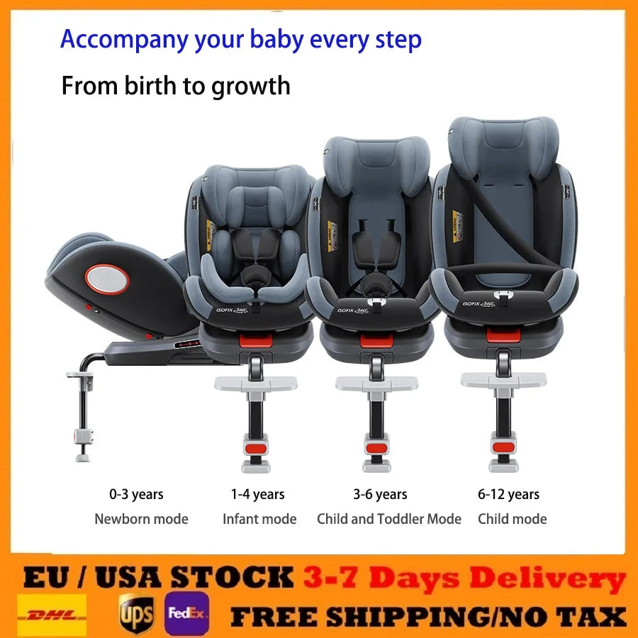 Baby Car Seat ISOFIX car seat Infant Safety Car Seats Child Safety Convertible Child Safety Car Seats 360° Rotatable ECE R129