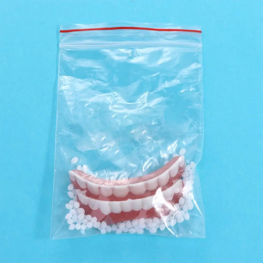 False Teeth Silicone Upper Lower Veneers Teeth Braces Dentures Paste Dentures Temporary Fake Tooth Fake Teeth Whitening Tool WAREHOUSE SHOP