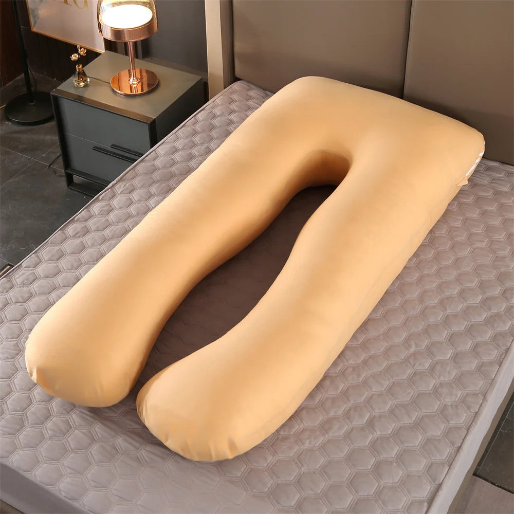 U-Shape Pregnancy Pillow — Full Body Maternity Support Cushion