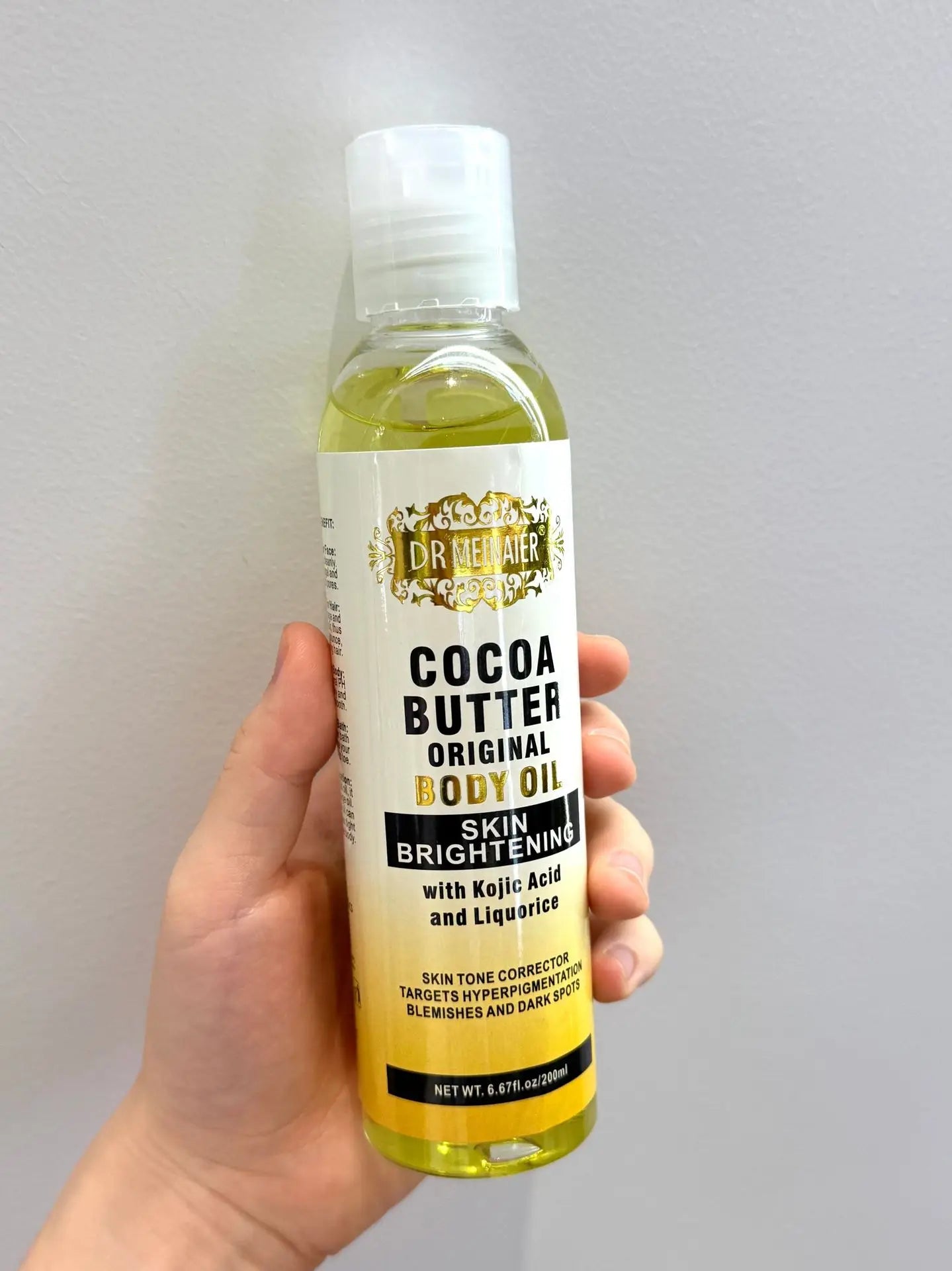 118ML Cocoa Butter Body OILlSkin care oil moisturizes and nourishes skin large capacity full body essential oil