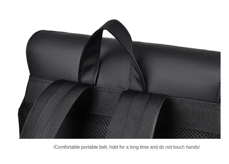 Trendy Brand Backpack Men's Bag Rhombus Laser Reflective Student School Bag Large Capacity Commuter Computer Bag