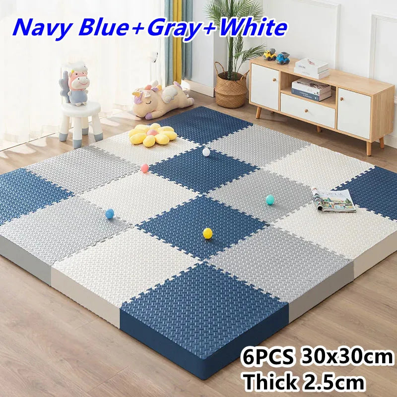 Baby Gym Play Mat 6PCS - Tatame Foam Puzzle Floor Mat for Playroom