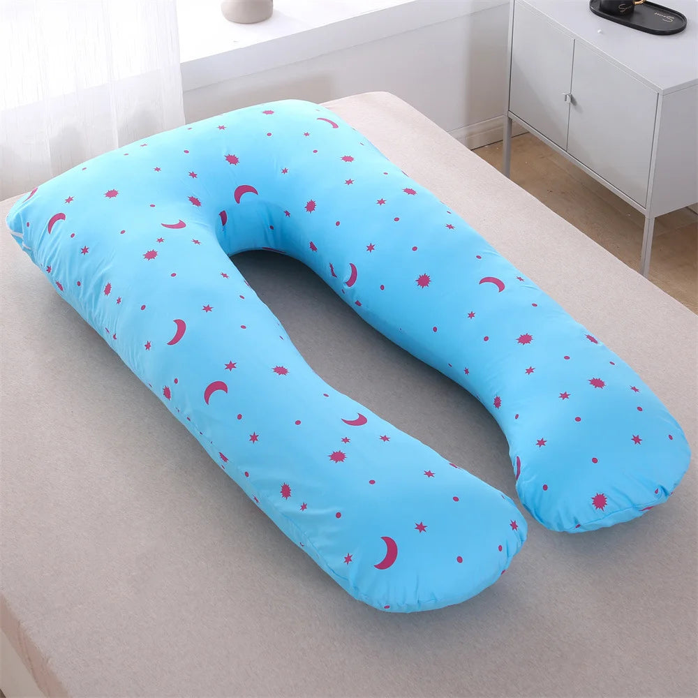 U-Shape Pregnancy Pillow — Full Body Maternity Support Cushion