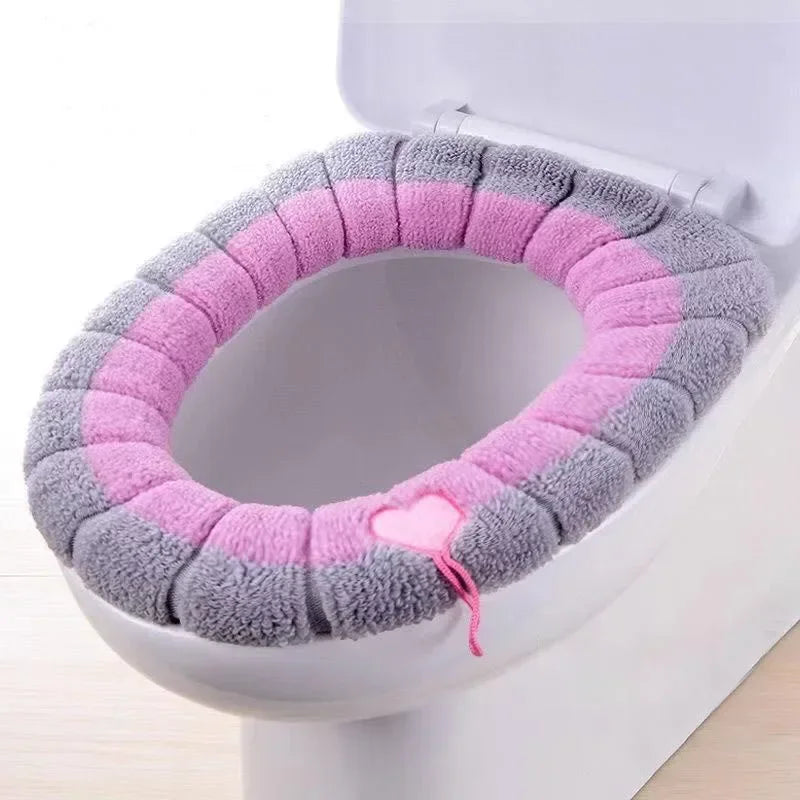 Winter toilet seat cushions bathroom toilet seat cushions handle thicker soft washers with toilet seat insulation accessories WAREHOUSE SHOP
