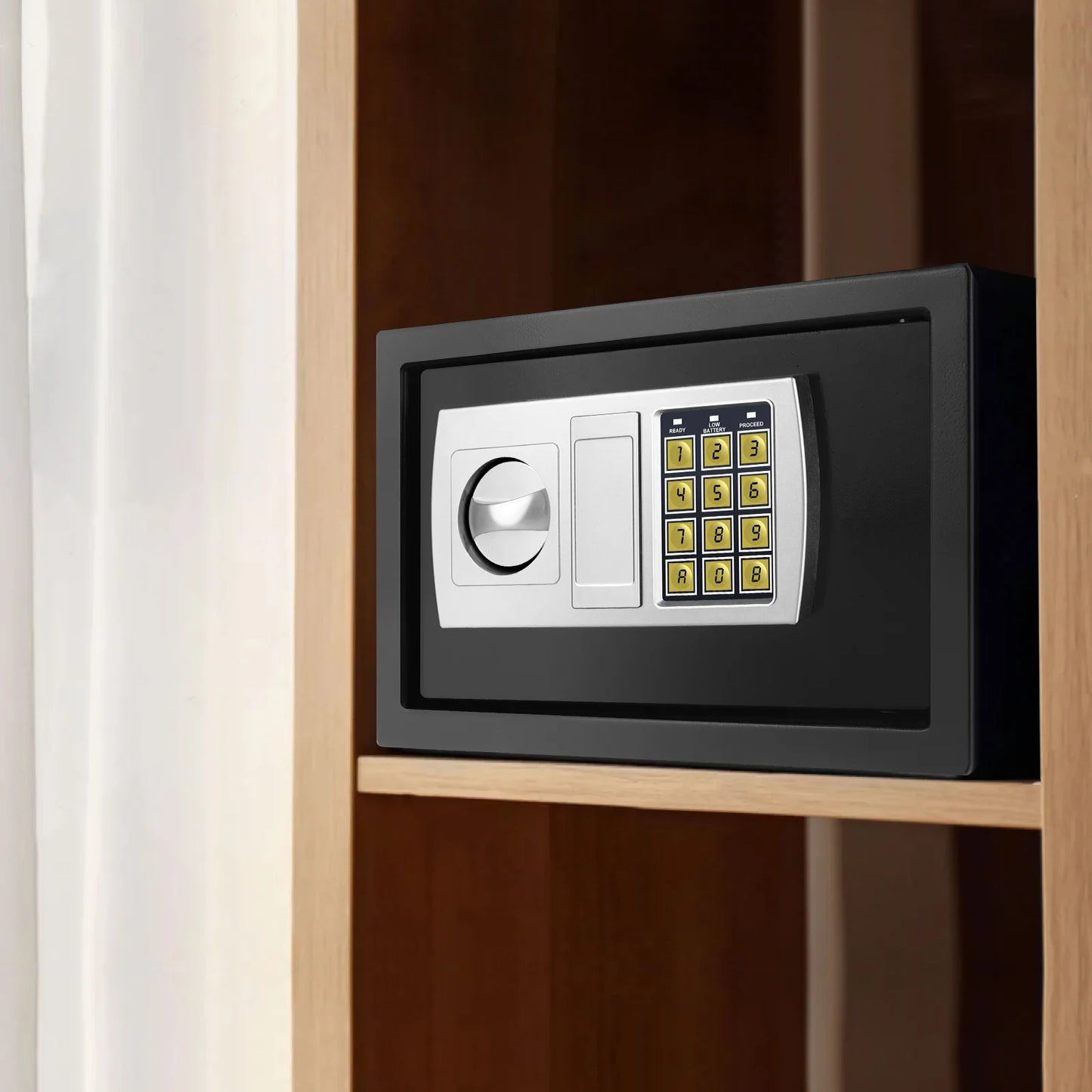 Safe Box for Home, Office. Secured Digital Code Safe with 2 Emergency Keys. Storage - 16L