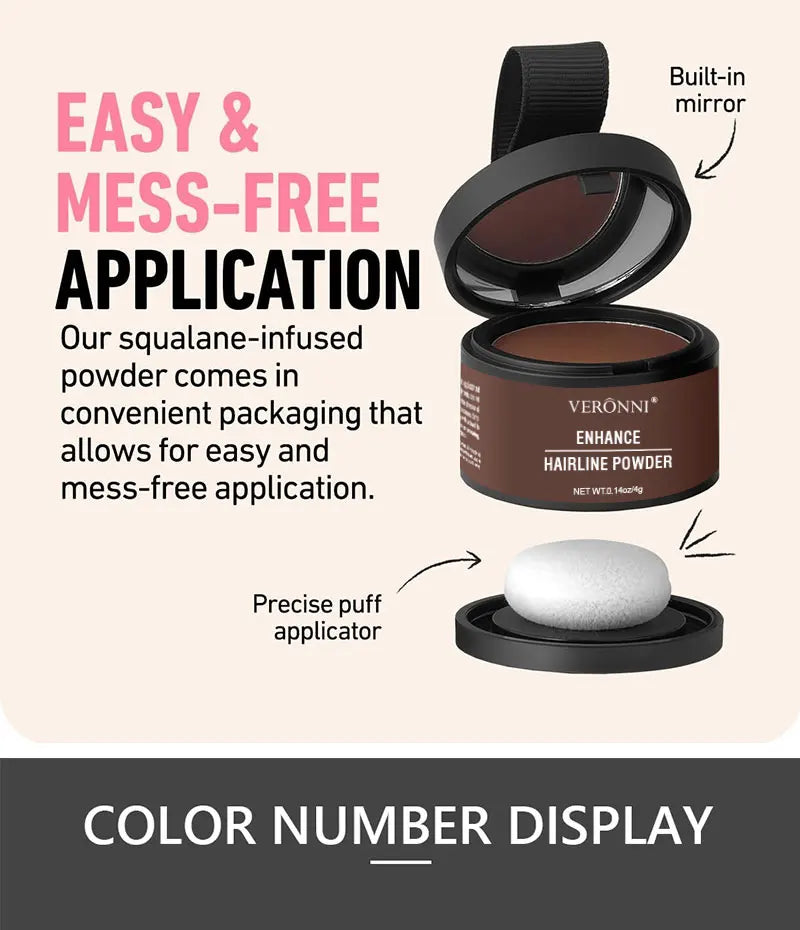 Hairline Powder Instantly Conceals Hair Root Touch Hair Powder for Thinning Hair for Women and Men,Hairline Shadow Powder Makeup