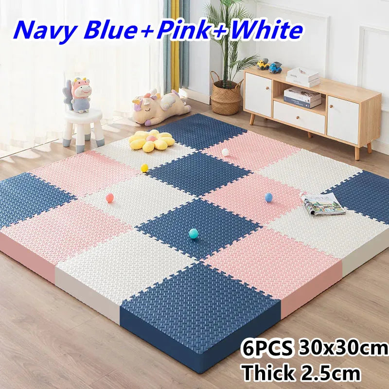 Baby Gym Play Mat 6PCS - Tatame Foam Puzzle Floor Mat for Playroom