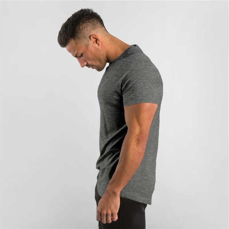 Regular Men Short Sleeve T-shirt. Casual, Joggers, Bodybuilding Tshirt. WAREHOUSE SHOP
