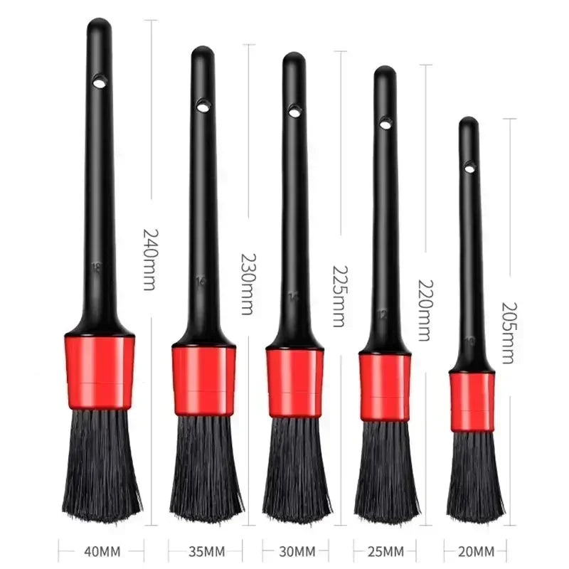 5pcs Detailing Brush Set. Car interior Brushes, Car Detailing Brush, Brush Dashboard Air Outlet.