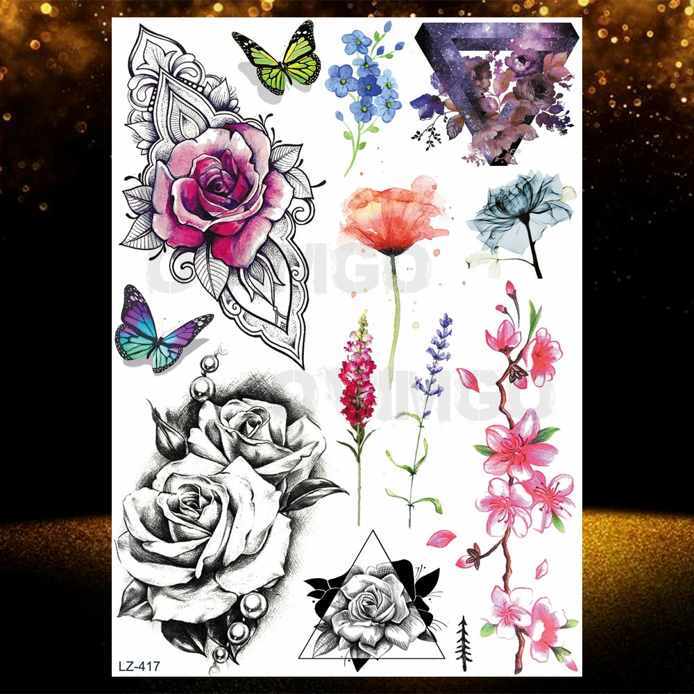 Chicano Bandit Mexico Temporary Tattoos For Men Women Fake Car Nun Tattoo religion Stickers Realistic Back Waterproof Tatoos