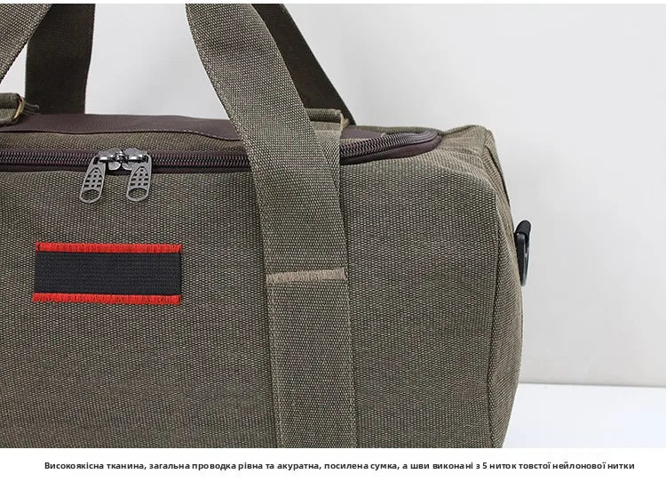 Large Capaci Canvas Travel Bag Handheld Long Distance Lage Bag for Men And Women on Busin Trips Wear Resistant Chee...