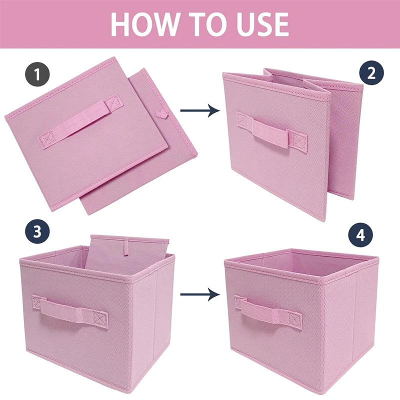 Non-woven Fabric Foldable Storage Box Drawer Style Clothing Organizer Box Clothes Storage Cabinet Organizer Box