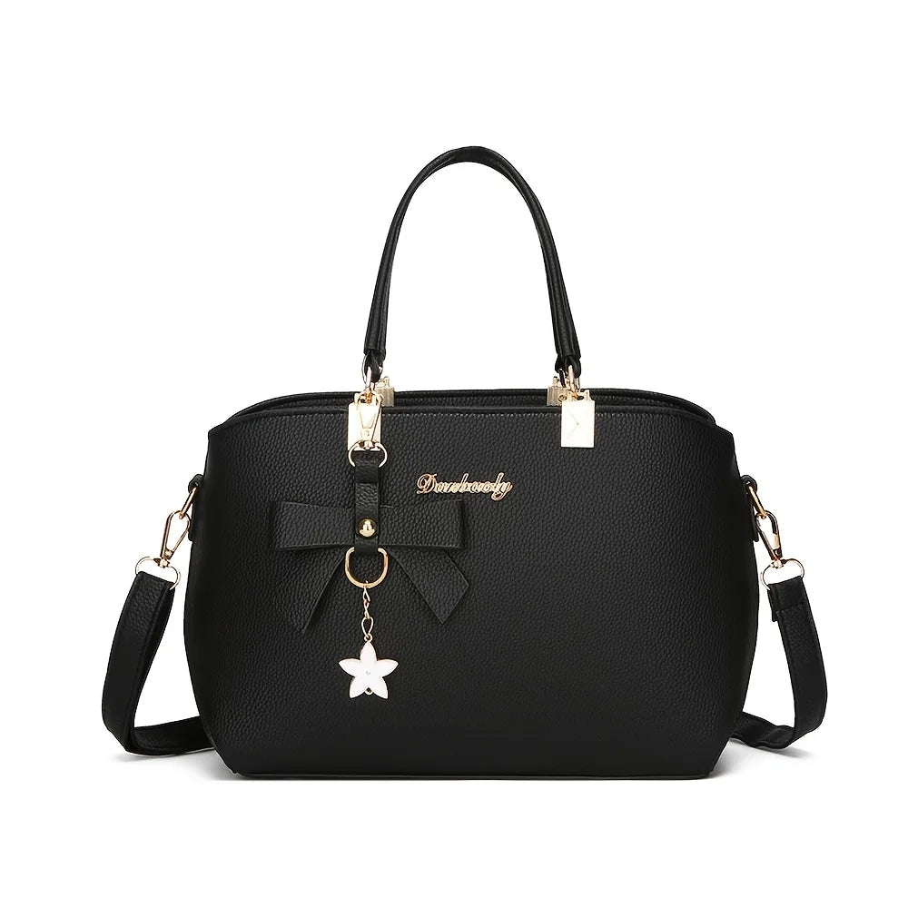 Elegant Shoulder Bag with Bowknot Decoration, Multiple Compartments, Fashion Handbag, Suitable for Work, Party, and Daily Use WAREHOUSE SHOP