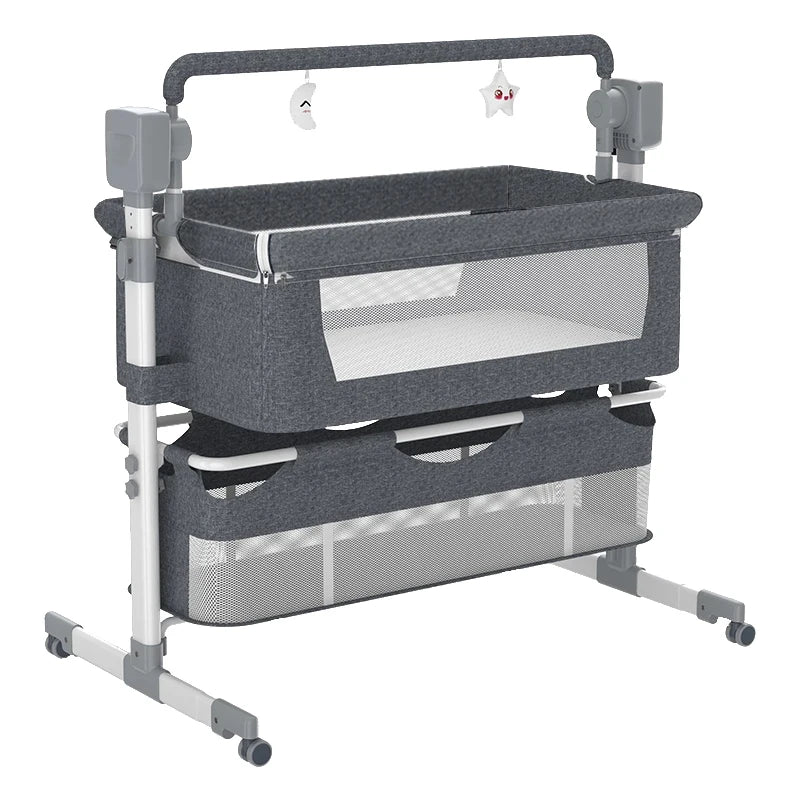 Smart Auto-Rocking Baby Bassinet — Bluetooth Music Foldable Crib