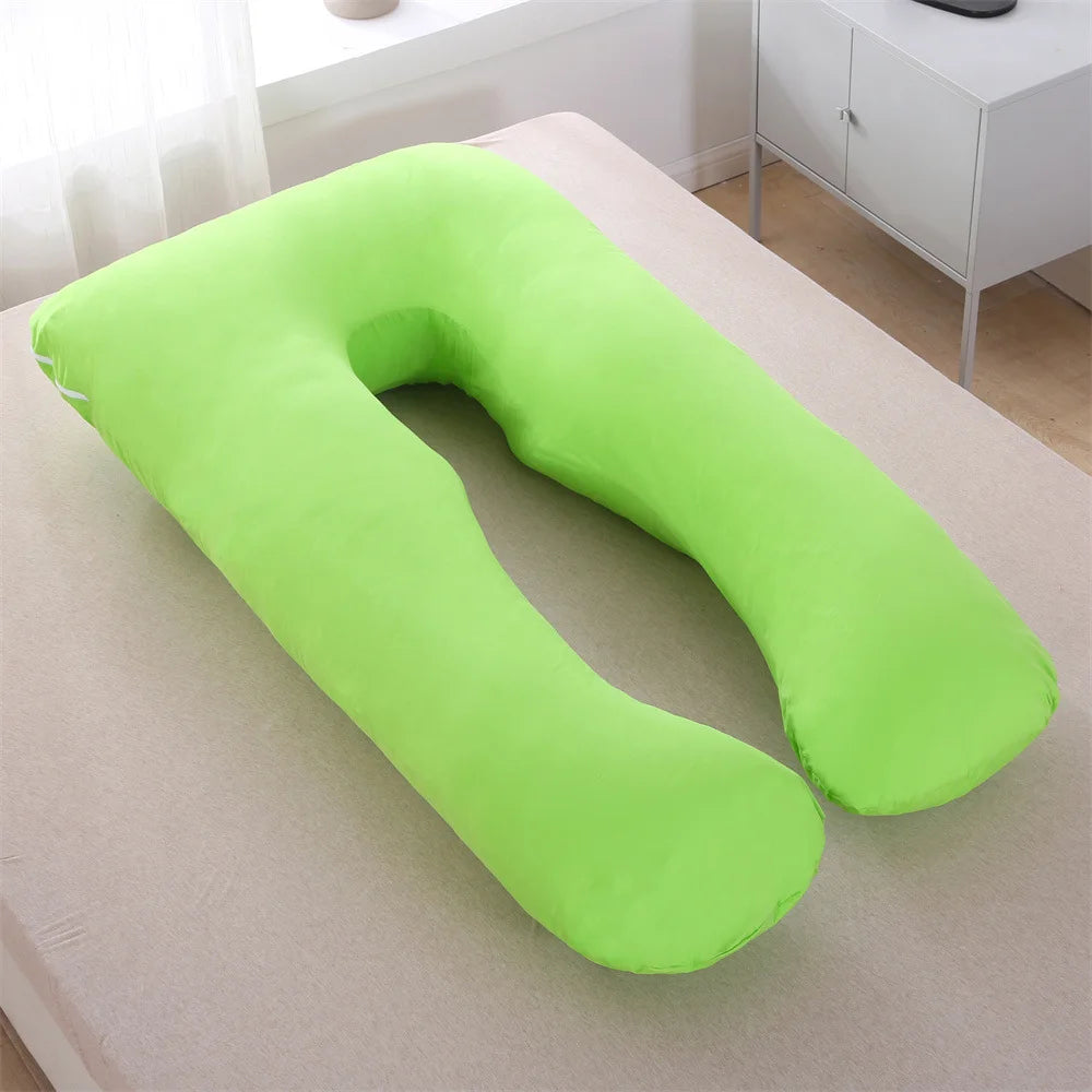 U-Shape Pregnancy Pillow — Full Body Maternity Support Cushion
