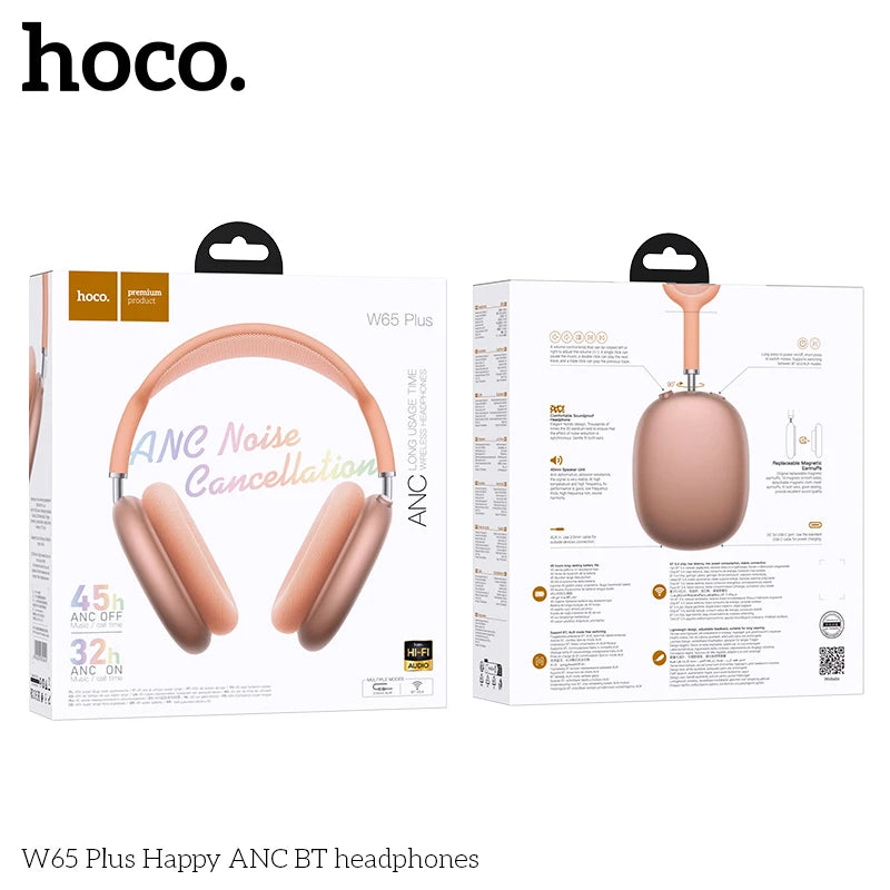 Original HOCO W65 Plus Bluetooth Headphones