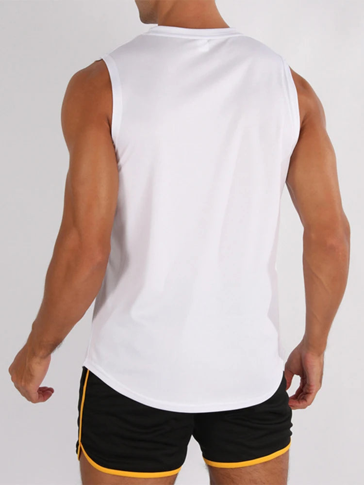 Men's Sleeveless Fitness Vest top. Men's Clothing for Fitness And Running