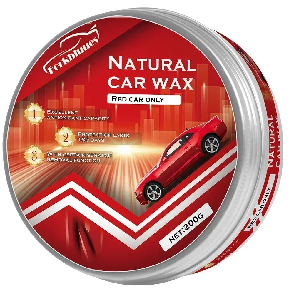 Red Color Car Wax Crystal Plating Set Hard Auto Wax Paint Care Coating Tiny Scratch Repair Car Polisher with Sponge WAREHOUSE SHOP