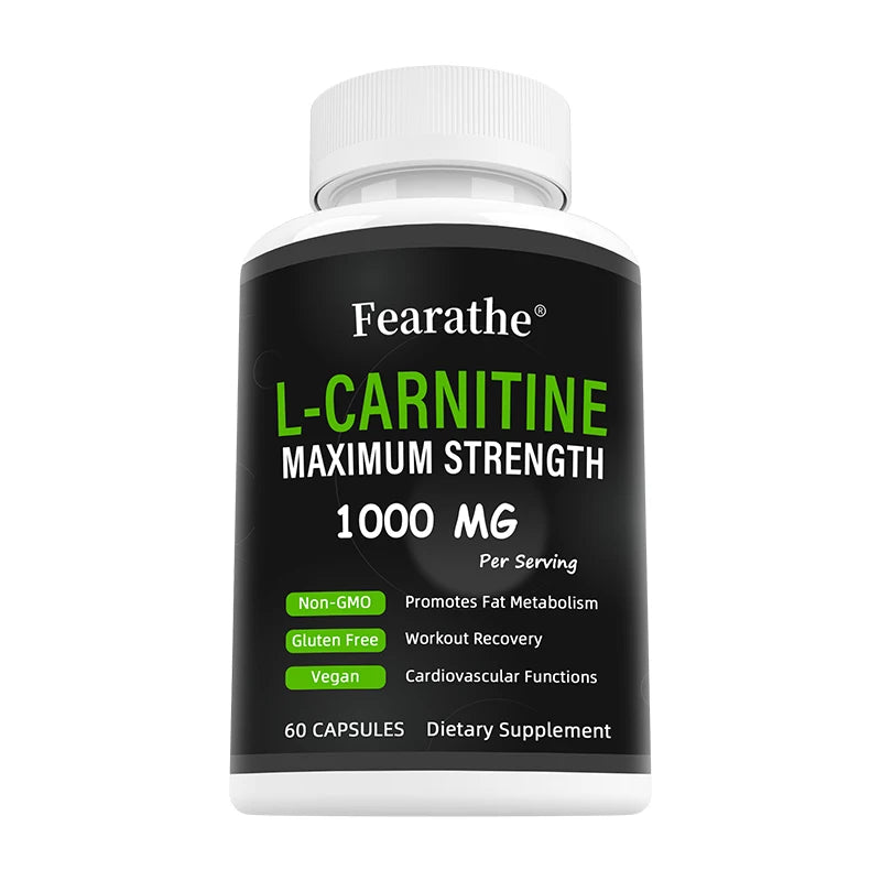 Extra Strength L-Carnitine - 1000mg Per Serving - Boost Your Metabolism and Increase Performance, Dietary Supplement
