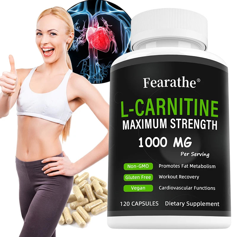 Extra Strength L-Carnitine - 1000mg Per Serving - Boost Your Metabolism and Increase Performance, Dietary Supplement
