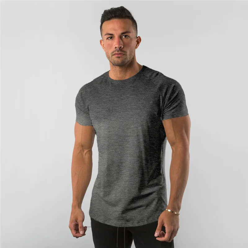 Regular Men Short Sleeve T-shirt. Casual, Joggers, Bodybuilding Tshirt. WAREHOUSE SHOP