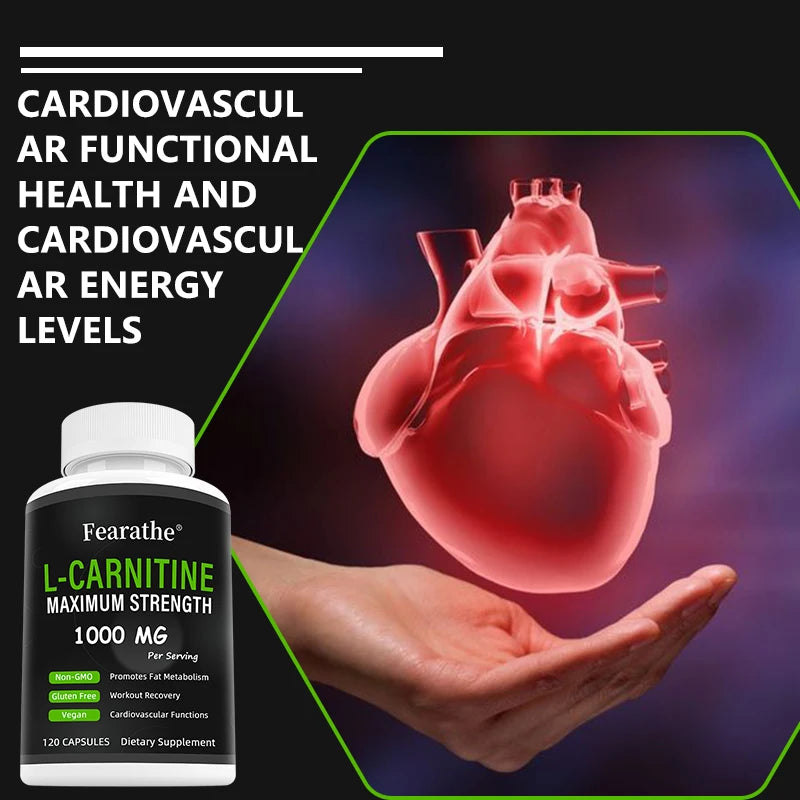 Extra Strength L-Carnitine - 1000mg Per Serving - Boost Your Metabolism and Increase Performance, Dietary Supplement