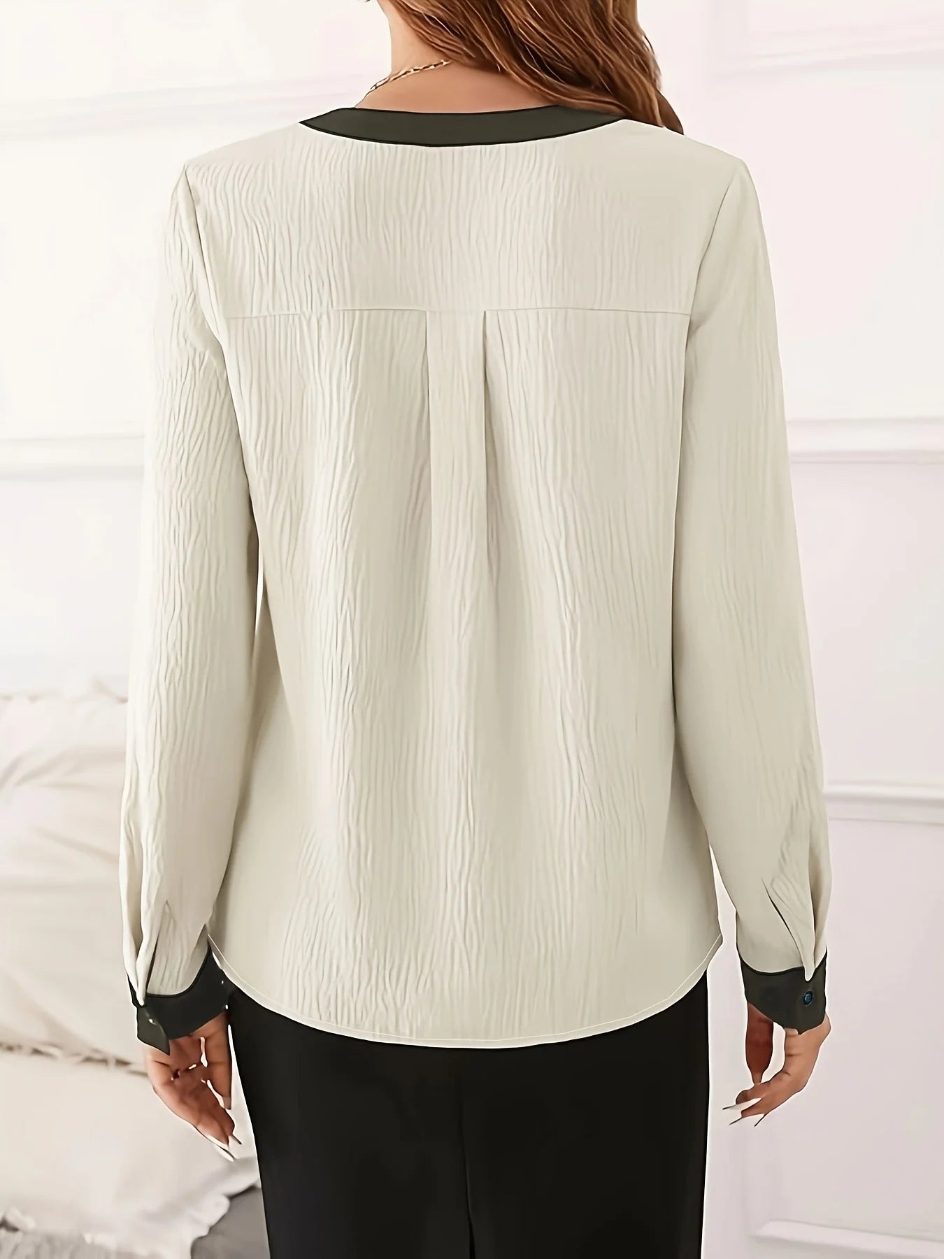 Women's plus size shirt summer chic elegant shirt casual women's fashionable shirt