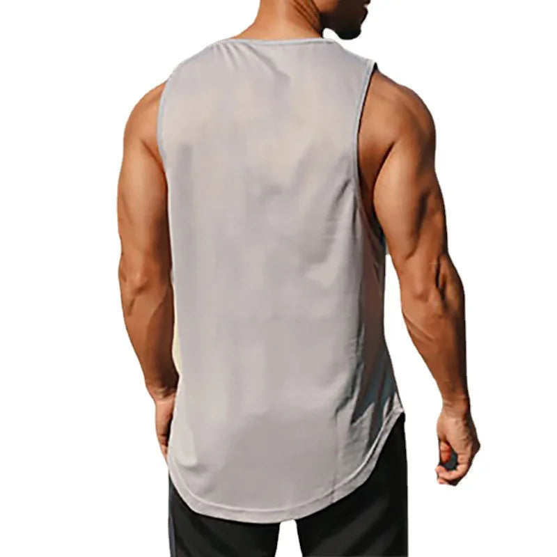 Men's Gym Fitness Top. Sports Training Clothe, Loosed Bodybuilding Sleeveless Shirt. WAREHOUSE SHOP