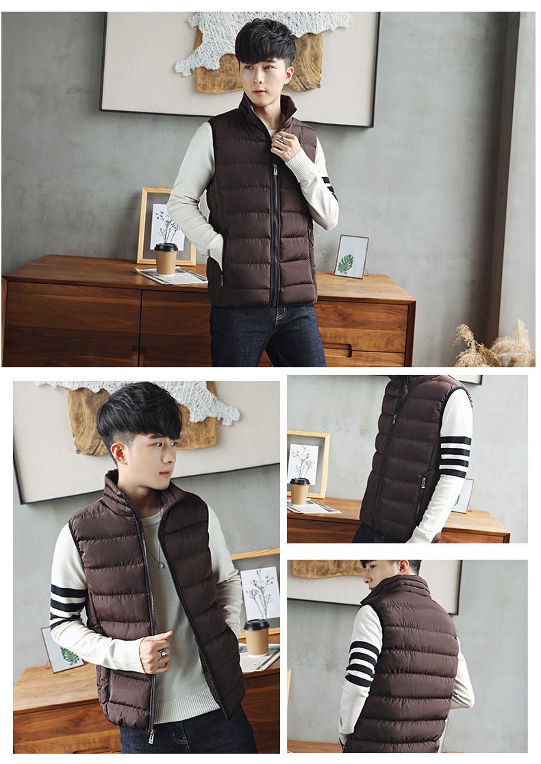 A Classic Windproof Vest for Men. Winter Jacket, Casual Coat, FashionableWarming Vest. - WAREHOUSE SHOP