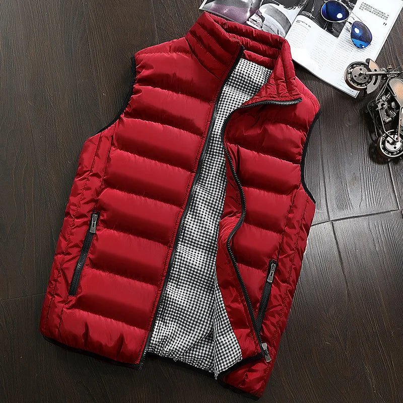 A Classic Windproof Vest for Men. Winter Jacket, Casual Coat, FashionableWarming Vest. - WAREHOUSE SHOP