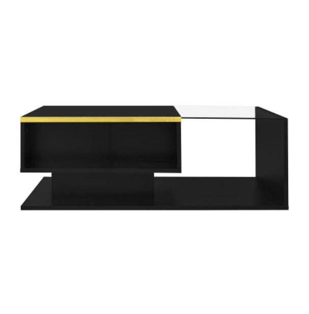 90cm LED Coffee Table - RGB Lights & Glass Top