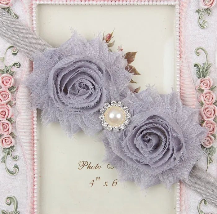 Baby Headband for Girls – Newborn Kids Floral Pearl Hair Accessory, Bow Turban for Photography & Gifts - WAREHOUSE SHOP
