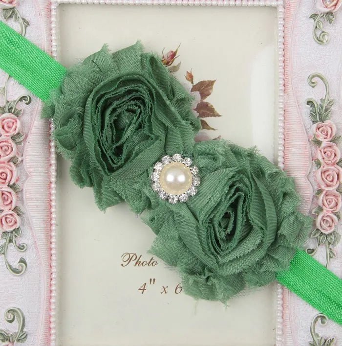 Baby Headband for Girls – Newborn Kids Floral Pearl Hair Accessory, Bow Turban for Photography & Gifts - WAREHOUSE SHOP