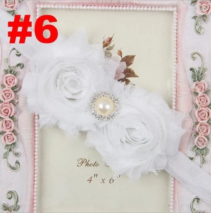 Baby Headband for Girls – Newborn Kids Floral Pearl Hair Accessory, Bow Turban for Photography & Gifts - WAREHOUSE SHOP