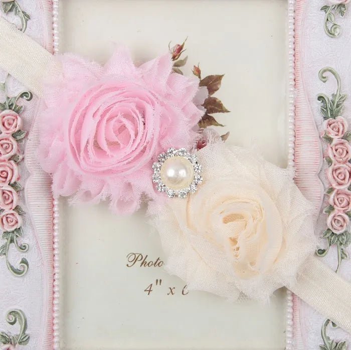 Baby Headband for Girls – Newborn Kids Floral Pearl Hair Accessory, Bow Turban for Photography & Gifts - WAREHOUSE SHOP