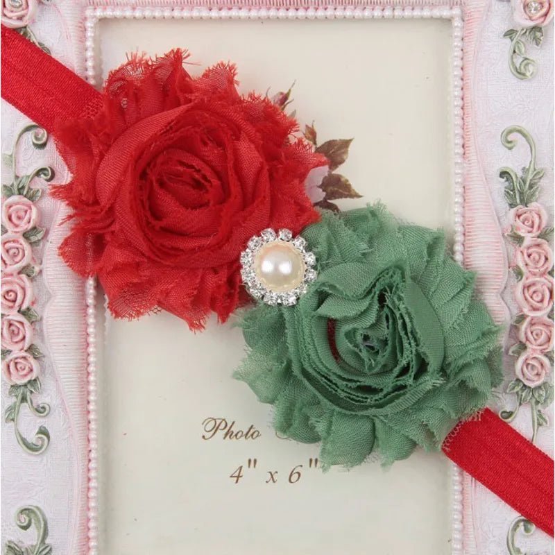 Baby Headband for Girls – Newborn Kids Floral Pearl Hair Accessory, Bow Turban for Photography & Gifts - WAREHOUSE SHOP