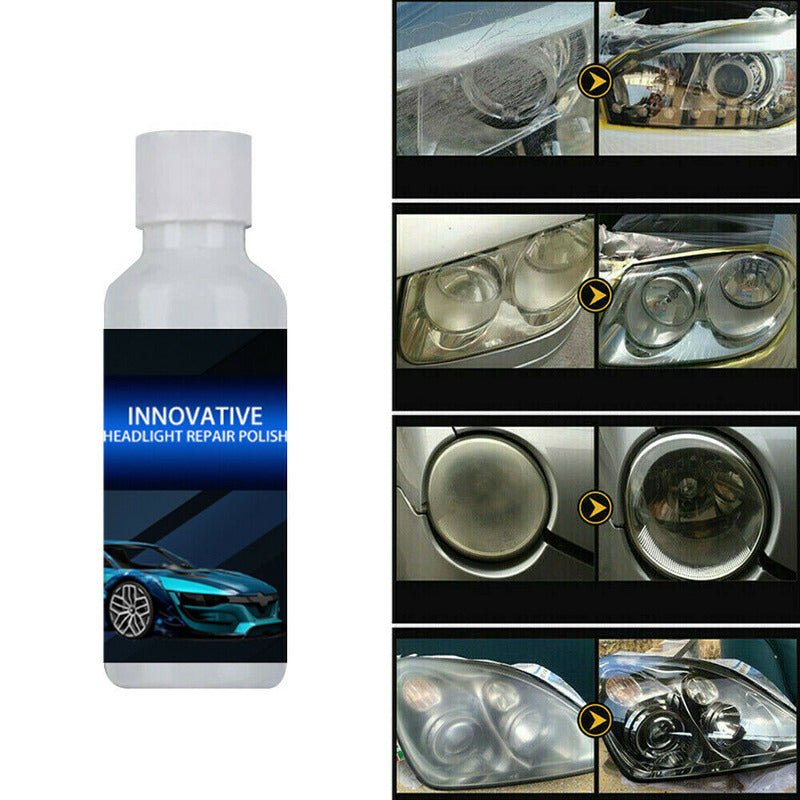 Car Headlight Repair Fluid Scratch Remove Headlight Polish Refurbishment Coating Oxidation Liquid Car Light Repair Agent Tools - WAREHOUSE SHOP