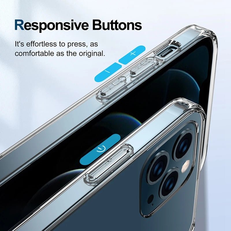 Clear Phone Case For iPhone 11 12 13 14 15 Pro Max For Magsafe Magnetic Wireless Charging Magsafe Case 7 8 XR XsMax Cover Case - WAREHOUSE SHOP