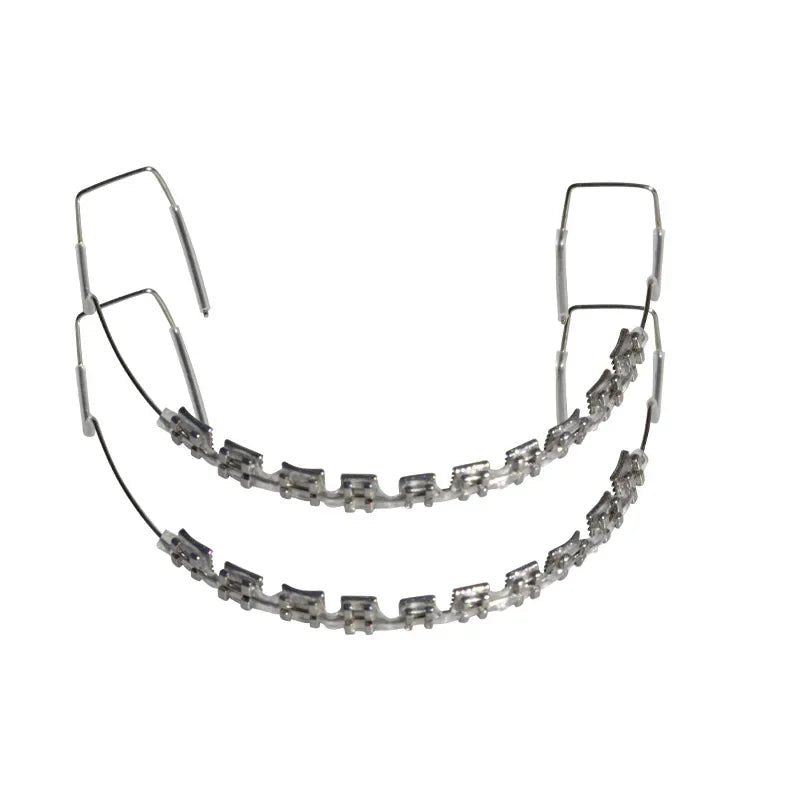 Clip - On Teeth Braces with Metal Wires & Ligature Ties – Temporary Dental Decoration - WAREHOUSE SHOP