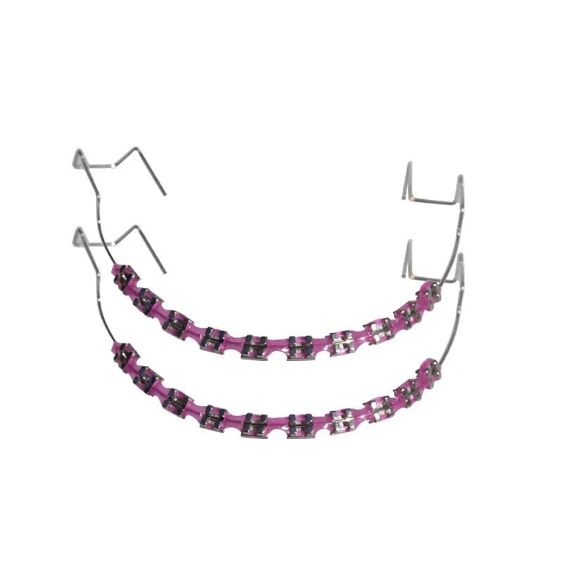 Clip - On Teeth Braces with Metal Wires & Ligature Ties – Temporary Dental Decoration - WAREHOUSE SHOP