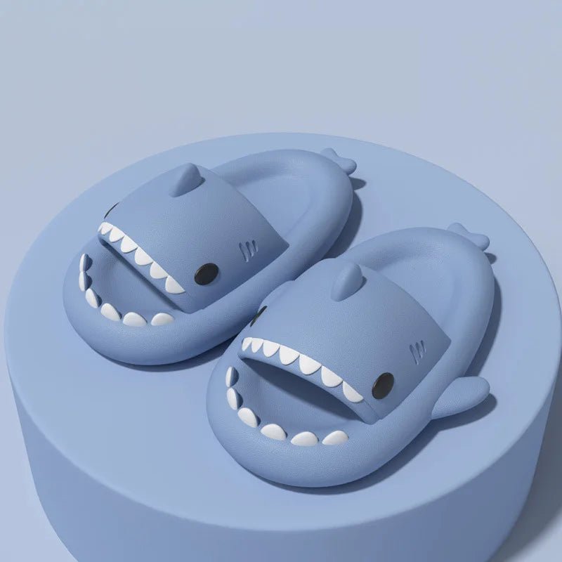 Cute cartoon shark slippers 🦈 Soft EVA sole, non - slip & comfy. Perfect indoor/outdoor shoes for kids – fun, safe & stylish children’s sandals! - WAREHOUSE SHOP