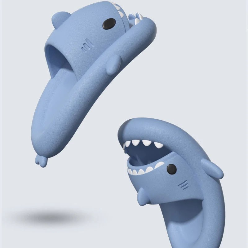 Cute cartoon shark slippers 🦈 Soft EVA sole, non - slip & comfy. Perfect indoor/outdoor shoes for kids – fun, safe & stylish children’s sandals! - WAREHOUSE SHOP