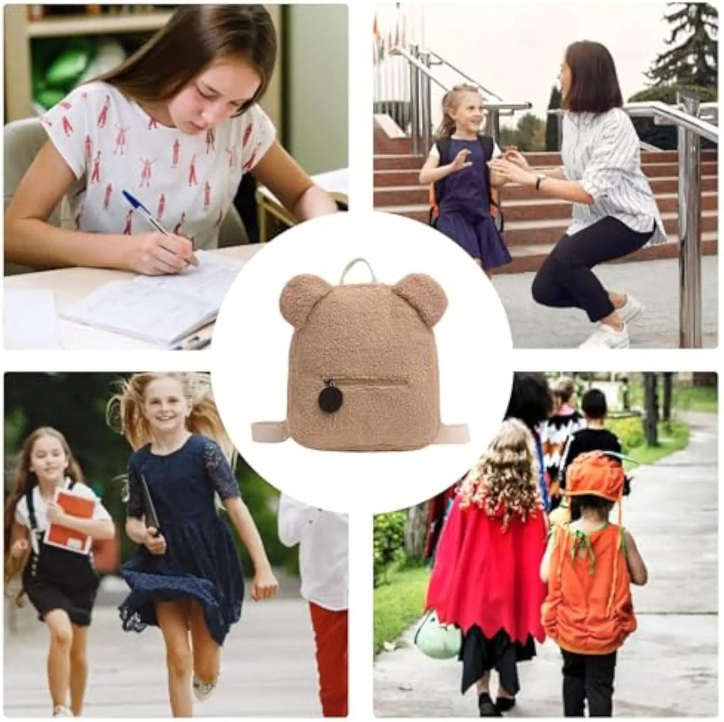 Kids Teddy Bear Backpack – Cute Small Bear Ear Bag, Stylish Children’s Gift & Everyday Backpack - WAREHOUSE SHOP