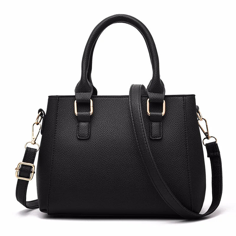 Leather embroidery messenger bag with stylish design, spacious handbag, and chic hair ball detail – perfect everyday sac à main. - WAREHOUSE SHOP