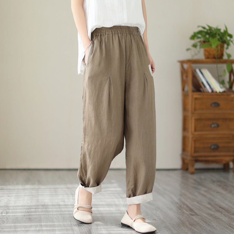 Loose Large Size Slimming High Waist - WAREHOUSE SHOP